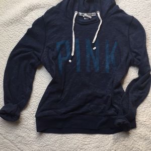 🆕 PINK Light Weight Blue  Sweatshirt